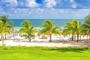 Tropical beach in Cuba