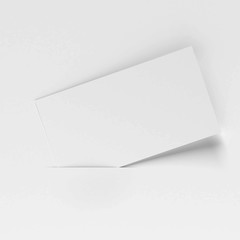 Blank white card