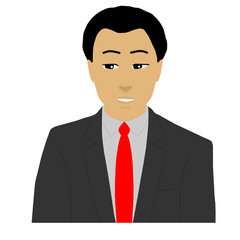 posture of a businessman alone