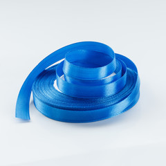 colorful streamers ribbon tape on white background