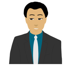 posture of a businessman alone