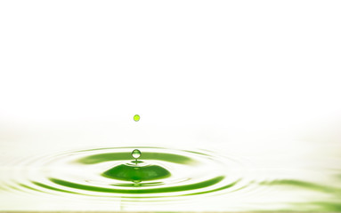 Naklejka na ściany i meble drop water green