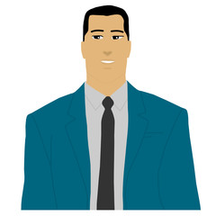 posture of a businessman alone