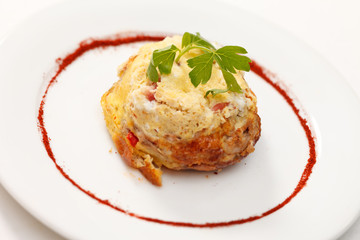 meat with cheese