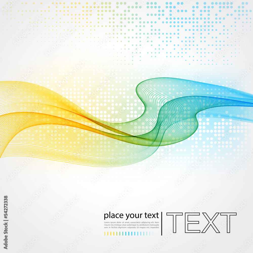 Wall mural abstract colorful vector background