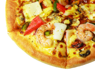 pizza with seafood