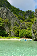 Tropical Paradise Islands, Rocks around El Nido, Philippines