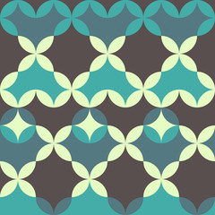 abstract retro geometric seamless pattern