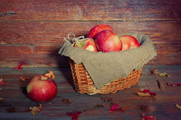 Apples in the basket