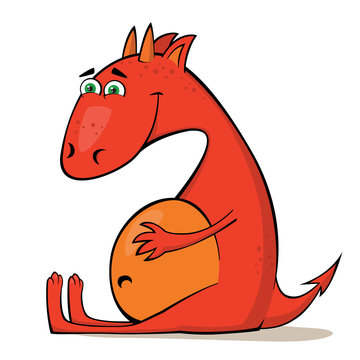 Small red dragon