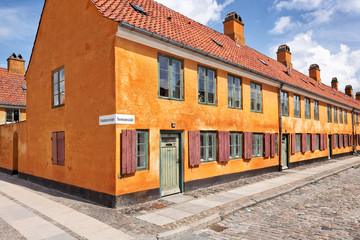 Nyboder, weltbekanntes Stadtviertel für Seeleute in Kopenhagen