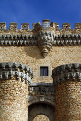 Tower detail in castle, Manzanares El Real, Spain © Silvia Pascual