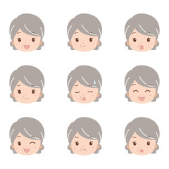 おばあさん/表情