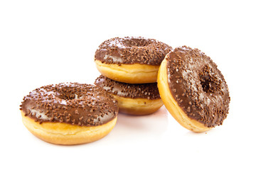 donuts isolated on white background