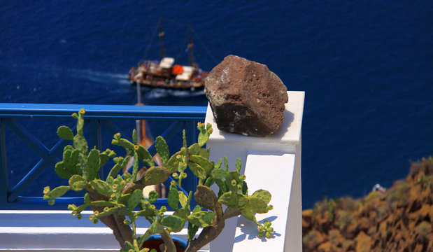 Santorin, &icirc;le grecque des Cyclades en Gr&egrave;ce