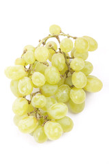 green grapes on a white background