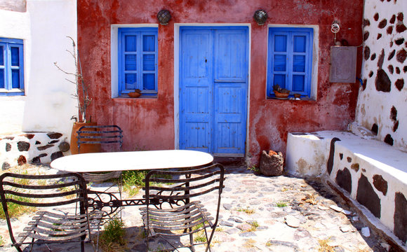 Santorin, &icirc;le grecque des Cyclades en Gr&egrave;ce