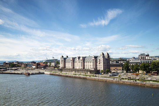 Panorama of Harbor in Oslo