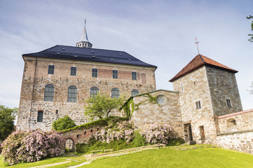 Fototapeta na wymiar Zamek w Oslo, Norwegia