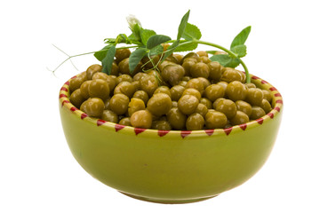 Marinated green peas