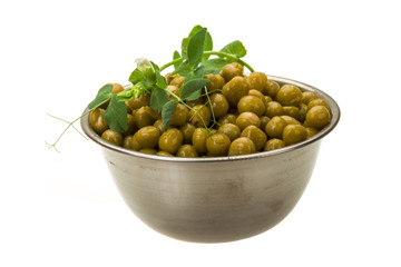 Marinated green peas