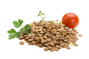 Raw lentils