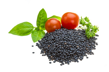 Black lentils