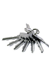 Keys in white background.