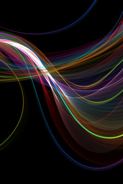 abstract ribbon waves