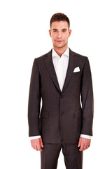 Handsome young man in classic suit