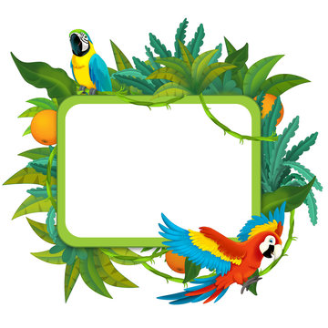 Banner - frame - border - jungle safari theme