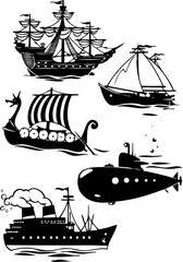 different types of ships