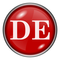 Red round glossy icon