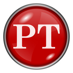 Red round glossy icon