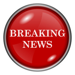 Red round glossy icon