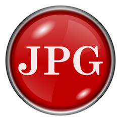 Red round glossy icon