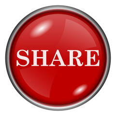Red round glossy icon