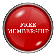 Red round glossy icon