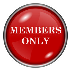 Red round glossy icon