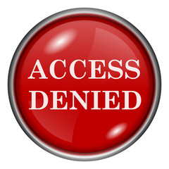 Red round glossy icon