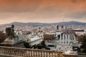 View of the Spanish Steps in Barcelona