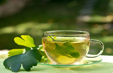 tea with ginkgo