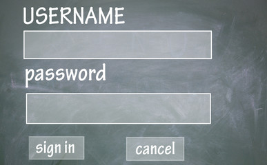 web login interface