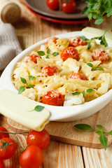 penne pasta with sun-dried tomatoes