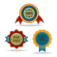 Vintage guarantee label