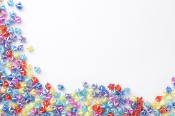 Naklejka premium Colorful plastic stars