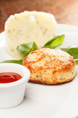 Meat cutlet with mashed potatoes