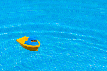 Toy floating in the swimmingpool