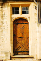 English door in Oxford, England