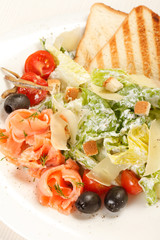 appetizer with salmon